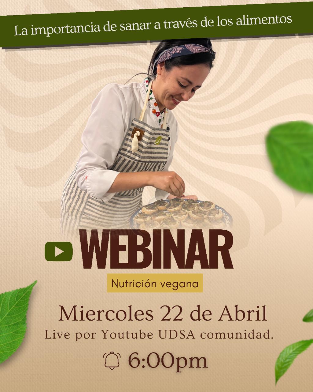 Radha, chef y facilitadora del webinar
